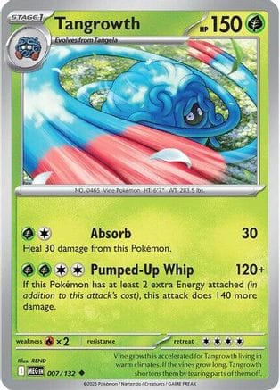 'Pokemon - 'Tangrowth 007/132  ME01 Mega Evolution - Uncommon