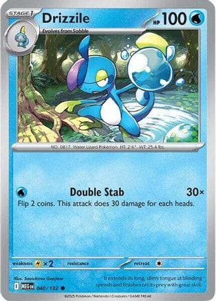 'Pokemon - 'Drizzile 040/132  ME01 Mega Evolution - Common