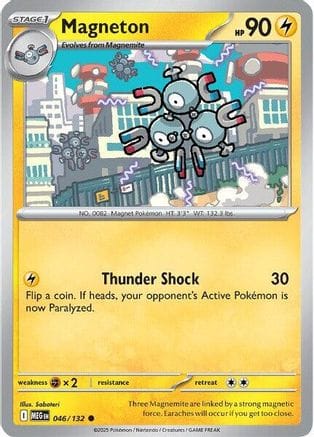 'Pokemon - 'Magneton 046/132  ME01 Mega Evolution - Common