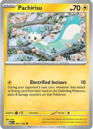 'Pokemon - 'Pachirisu 051/132  ME01 Mega Evolution - Common