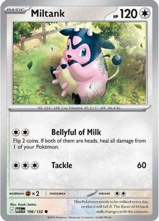 'Pokemon - 'Miltank 106/132  ME01 Mega Evolution - Common