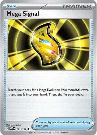 'Pokemon - 'Mega Signal 121/132  - Reverse Holofoil ME01 Mega Evolution - Uncommon