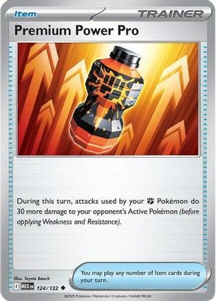 'Pokemon - 'Premium Power Pro 124/132  ME01 Mega Evolution - Uncommon