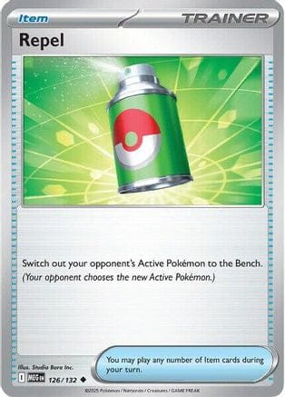 'Pokemon - 'Repel 126/132  - Reverse Holofoil ME01 Mega Evolution - Uncommon