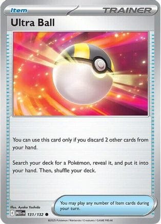 'Pokemon - 'Ultra Ball 131/132  - Reverse Holofoil ME01 Mega Evolution - Common