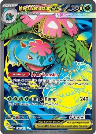'Pokemon - 'Mega Venusaur ex 155/132  - Holofoil ME01 Mega Evolution - Ultra Rare