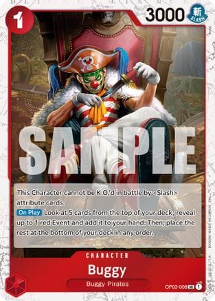 Buggy - OP03-008 (Pirate Foil) (OP03-008) - Premium Booster -The Best- Vol. 2 Foil