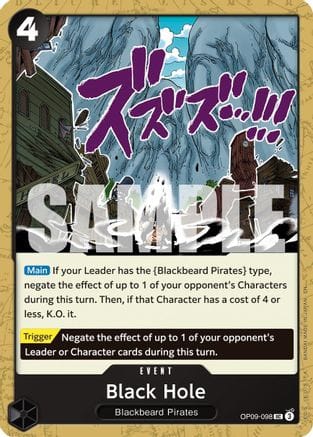 Black Hole (Reprint) (OP09-098) - Premium Booster -The Best- Vol. 2