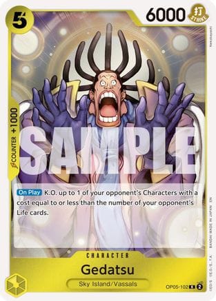 Gedatsu (Reprint) (OP05-102) - Premium Booster -The Best- Vol. 2 Foil