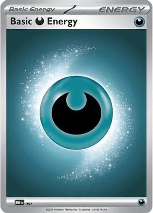'Pokemon - 'Basic Darkness Energy 007  MEE Mega Evolution Energies - Common