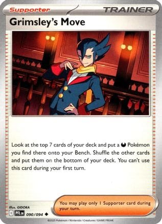 'Pokemon - 'Grimsley's Move 090  ME02 Phantasmal Flames - Uncommon