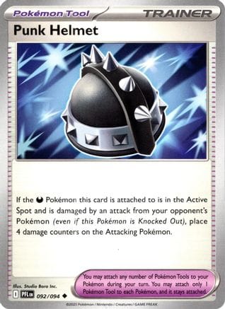 'Pokemon - 'Punk Helmet 092  - Reverse Holofoil ME02 Phantasmal Flames - Uncommon