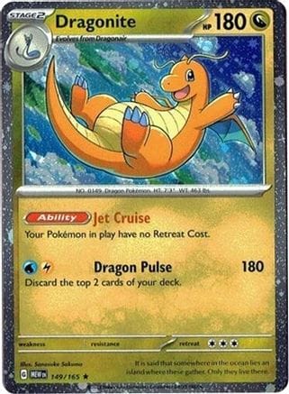 'Pokemon - 'Dragonite 149/165 (Cosmos Holo) 149/165  - Holofoil Miscellaneous Cards & Products - Rare