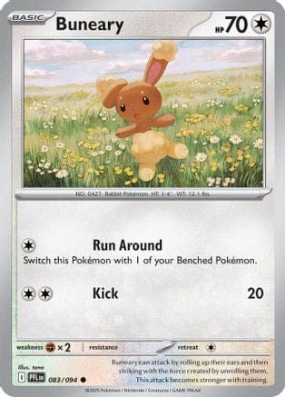 'Pokemon - 'Buneary 083  - Reverse Holofoil ME02 Phantasmal Flames - Common