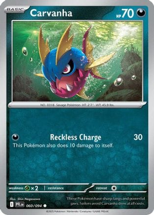 'Pokemon - 'Carvanha 060  ME02 Phantasmal Flames - Common