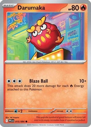 'Pokemon - 'Darumaka 015  ME02 Phantasmal Flames - Common
