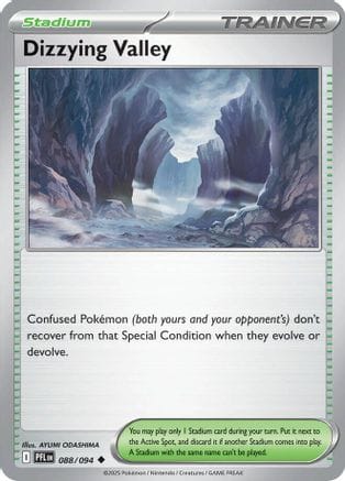 'Pokemon - 'Dizzying Valley 088  - Reverse Holofoil ME02 Phantasmal Flames - Uncommon