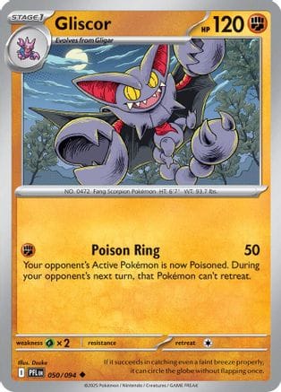 'Pokemon - 'Gliscor 050  - Reverse Holofoil ME02 Phantasmal Flames - Uncommon