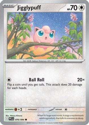 'Pokemon - 'Jigglypuff 076  ME02 Phantasmal Flames - Common