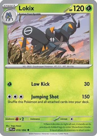 'Pokemon - 'Lokix 010  - Reverse Holofoil ME02 Phantasmal Flames - Uncommon