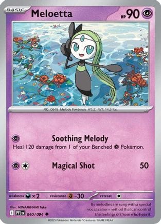 'Pokemon - 'Meloetta 040  ME02 Phantasmal Flames - Uncommon