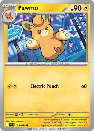 'Pokemon - 'Pawmo 033  ME02 Phantasmal Flames - Common