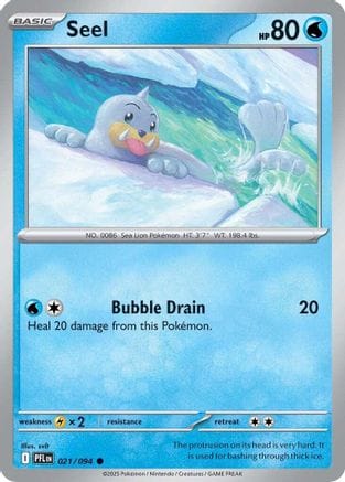 'Pokemon - 'Seel 021  ME02 Phantasmal Flames - Common