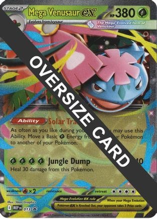 'Pokemon - 'Mega Venusaur ex 013  - Holofoil Jumbo Cards - Promo