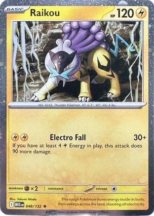 'Pokemon - 'Raikou 048/132  - Holofoil ME01 Mega Evolution - Promo