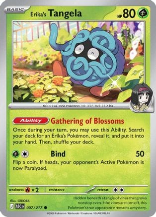 'Pokemon - 'Erika's Tangela 007/217  ME Ascended Heroes - Common