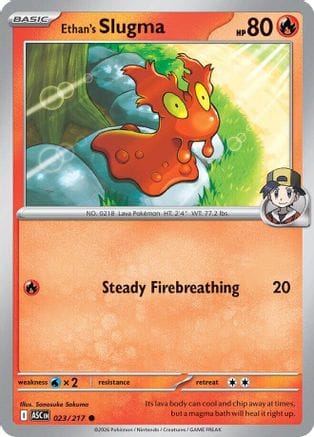 'Pokemon - 'Ethan's Slugma 023  ME Ascended Heroes - Common