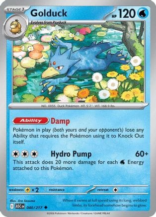 'Pokemon - 'Golduck 040  ME Ascended Heroes - Uncommon