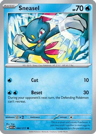 'Pokemon - 'Sneasel 044  ME Ascended Heroes - Common