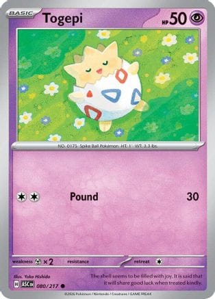 'Pokemon - 'Togepi 080  ME Ascended Heroes - Common