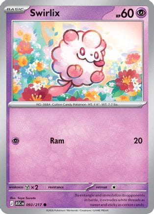 'Pokemon - 'Swirlix 093  ME Ascended Heroes - Common