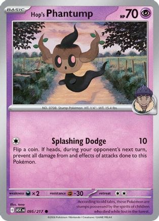 'Pokemon - 'Hop's Phantump 095  - Reverse Holofoil ME Ascended Heroes - Common