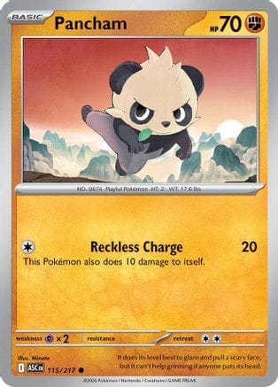 'Pokemon - 'Pancham 115  ME Ascended Heroes - Common