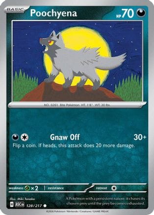 'Pokemon - 'Poochyena 128  ME Ascended Heroes - Common