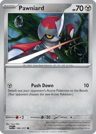 'Pokemon - 'Pawniard 146  ME Ascended Heroes - Common