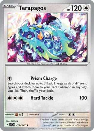'Pokemon - 'Terapagos 178  - Holofoil ME Ascended Heroes - Rare