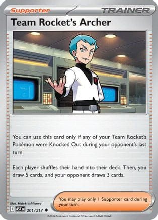 'Pokemon - 'Team Rocket's Archer 201  ME Ascended Heroes - Uncommon