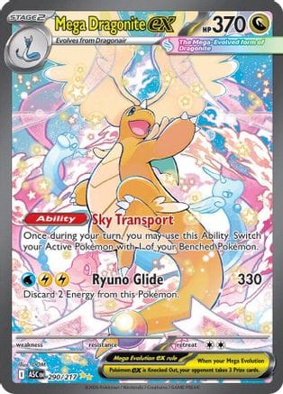 'Pokemon - 'Mega Dragonite ex 290/217  - Holofoil ME Ascended Heroes - Special Illustration Rare