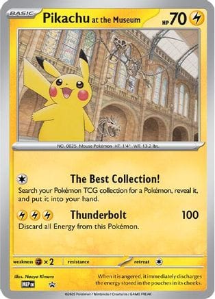 'Pokemon - 'Pikachu at the Museum  Jumbo Cards - Promo