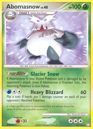 'Pokemon - 'Abomasnow 019  Mysterious Treasures - Rare