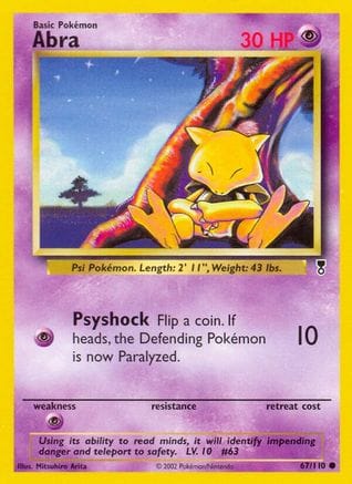 'Pokemon - 'Abra 067/110  Legendary Collection - Common
