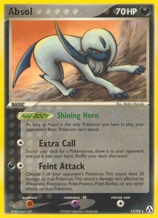 'Pokemon - 'Absol 015  Legend Maker - Rare
