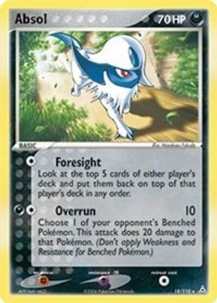 'Pokemon - 'Absol 018  - Reverse Holofoil Holon Phantoms - Rare