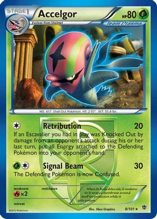 'Pokemon - 'Accelgor (Team Plasma) 008/101  Plasma Blast - Rare