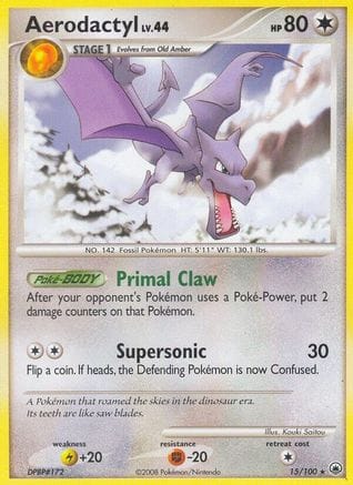 'Pokemon - 'Aerodactyl 015  Majestic Dawn - Rare