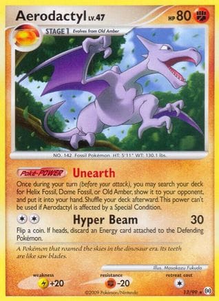 'Pokemon - 'Aerodactyl 013  Arceus - Rare